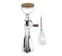 Hommony Classic Vintage Wooden Manual Rotary Egg Beater - 12-Inch