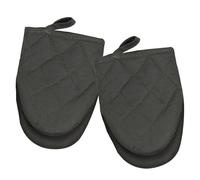 hommova 1 Pair Oven Gloves, Mini Heat Resistant Oven Mitts with Anti-Slip Grip Texture & Hanging Loop, Safe Up to 150°C for Oven and Microwave Use