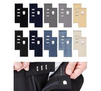 hommova 10 Pcs Trouser Waist Extender, Portable Soft Adjustable Hook Waistband Extenders for Men Women Jeans Skirts Trousers