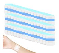 hommova 120Pcs Waterproof Dressing, 6 x 7cm Adhesive Softpore Transparent Bandages Patche with Cotton for Body