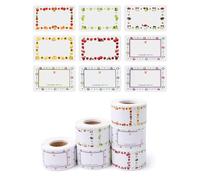 hommova 1500 Pcs Labels for Jars, Jam Jar Labels Self Adhesive Easy Peel for Kitchen Freezer Food Containers Bottle