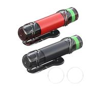 hommova 2-Pack Car Window Breaker with Seatbelt Cutter - 2-in-1 Emergency Escape Tool with Glow-in-the-Dark Ring, Includes 2 Practice Glass Panels for Safe Testing