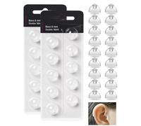 hommova 20 Pcs Hearing Aid Domes for Oticon Replacements, 8mm Silicone Double Vent Hearing Aid Accessories