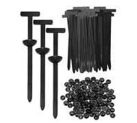 hommova 240 Pcs Nylon Universal Cable Tie Buckle, Self Locking Zip Ties for Quick Fastening, Automotive Repair and Daily Use