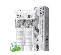 hommova 2PCS 7.5% Nano Hydroxyapatite Toothpaste UK for Enamel Repair, Fluoride-Free, Long-Lasting Fresh Breath, Gentle for Sensitive Teeth