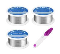 hommova 3 PCS Leaded Solder, 0.8mm Tin Solder Wire for Electronic Electrical Soldering Components Repair and DIY(80g)