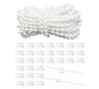 hommova 30 Pcs Roller Blind Chain Connector, Blind Pull Cord Connector with 10 M Vertical Blind Chain for Window Blinds Replacement Accessories