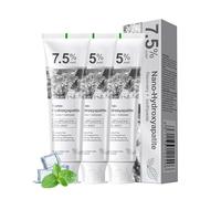 hommova 3PCS 7.5% Nano Hydroxyapatite Toothpaste UK for Enamel Repair, Fluoride-Free, Gentle, Long-Lasting Fresh Breath for Sensitive Teeth