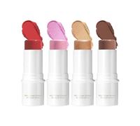 hommova 4 Pcs Contour Stick Set, 4 Color Waterproof Highlighter Blush Shadow Cream Bronzer for All Face Skin Type
