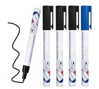 hommova 5 Pcs Laundry Marker Pen, 0.7mm Black and Blue Fabric Pen, Quick Dry Waterproof Permanent Marker Pen