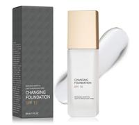 hommova Colour Changing Foundation, SPF 15 Long Lasting Color Foundation for Mature Skin Coverage & Moisturizing 30ml