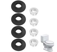 hommova Flush Valve Seal for Ideal Standard Flush Valves SV01967, 4Pcs Silicone Toilet Cistern Flapper Kit with 4Clip Specific Fit