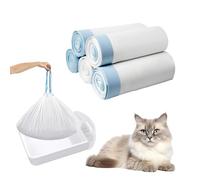 HOMNATURE 100 Count Cat Litter Box Liners for Robot 3 & 4 Heavy Duty Waste Drawer Liners, Automatic Self-Cleaning Litter Box Replacement Bags, 22 pound Capacity