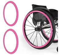 Homnova Wheelchair Push Rim Covers, 24inch Non-Slip Wheelchair Push Rim Grips, 1 Pair Silicone Wheelchair Hand Push Cover, Rear Wheel Grips Cover, Wheelchair Accessories,004,24in