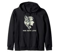 Homo Homini Lupus Man Is a Wolf to Man Zip Hoodie