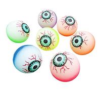 Homo Trends 25Pcs Halloween Bouncy Balls, Bouncy Eyeballs Glow in The Dark Bounce Ball Jet Balls Party Bag Filler for Children in Halloween Party Supplies (Random Color)
