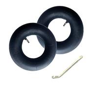Homo Trends 2Pcs Wheelbarrow Inner Tubes 4.10/3.50-4 Replacement Tire Inner Tube with TR-87 Bent Valve Stem with Tyre Lever for Hand Trucks, Carts Replacement Inner Tubes