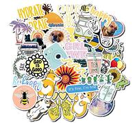 Homo Trends 50pcs Cute Kawaii Stickers - Waterproof, Aesthetic Vinyl Stickers for Girls & Teens, Water Bottles, Laptops, Skateboards, Luggage
