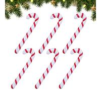 Homo Trends 6Pcs Inflatable Candy Canes, 90CM Giant Candy Cane Novelty Large Candy Stick Inflatable for Christmas Decoration…