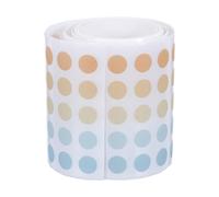 HOMOBABE 1 Roll Round Polka Dot Washi Stickers with Writeable Removable Adhesive, 8mm Circle Paper Labels for Scrapbooking, Journals, and Art Projects, Minimalist Design