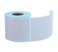 HOMOBABE 1 Roll Thermal Self-Adhesive Paper Sticker Printing Paper White Direct Thermal Label with Strong Adhesive Backing Large Capacity Packaging for E-Commerce Shipping Use