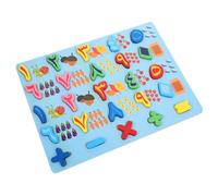 HOMOBABE 1 Set Educational Arabic Number Puzzle Matching Shape for Preschool Learning Cognitive Development Fine Motor Skills