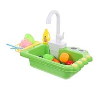 HOMOBABE 1 Set Electric Play Sink with Running Water Simulation Kitchen Dishwasher for Engaging Parent Activity Unique Water Circulation System Birthday for Young Chefs
