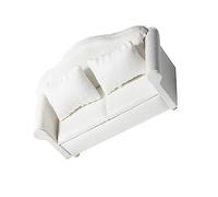 HOMOBABE 1 Set Miniature Sofa Set with Flower Pillow Dollhouse Furniture Model Handcrafted Couch for Creative Decoration and DIY Projects for Miniature Display and Photography