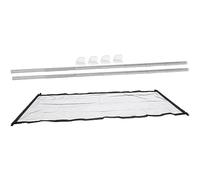 HOMOBABE 1 Set Retractable Safety Gate Indoor Pet Fence Safety Guard Mesh Isolation Net for Stairs Doors Balconies Space Saving Easy to Store
