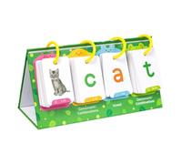 HOMOBABE 1 Set Visual Word Learning Flash Cards Educational Flashcards for Preschool Montessori Reading Spelling Interactive Desktop Pocket Chart for Home Travel