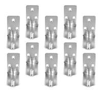 HOMOBABE 10 Pcs L Shaped Iron Fire Extinguisher Stand Wall Bracket Holder with Fire Extinguisher Hook Bracket Space-Saving and Rust-Resistant Metal Mounting Hook Workplace