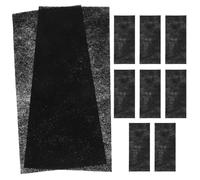 HOMOBABE 10 Sheets Black Charcoal Air Conditioner Filters Made of Fibre, Versatile Usage with Cut-to-Size Function for Ventilation Openings and Heater Air Conditioning