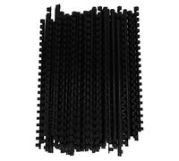 HOMOBABE 100pcs Plastic Coils for Notebooks with 21 Ring Round Shape, Smooth Surface and Reusable Design, for Comb Binding of Reports and Contract Drafts, Suitable for Students and Teachers