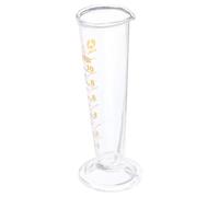 HOMOBABE 10ml Glass Measuring Cup with Scale Laboratory Triangular Measuring Cup Easy to Read Easy to Measure for Kitchen and Experiment Use Random Color