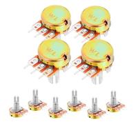 HOMOBABE 10pcs 10k Wh148 Single Linear Taper Potentiometer 3-pin 15mm Adjustable Audio Volume Pot Mini Guitar Electric Guitar Parts Replacement