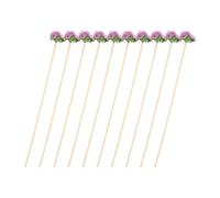 HOMOBABE 10pcs Aromatherapy Rattan Sticks with Flower Design, Essential Oil Diffuser Accessories Made of Rattan, for DIY and Indoor Decor, Distribute Smell and Refresh Air