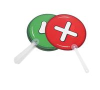 HOMOBABE 10pcs Double Sided True False Teacher Response Paddles Interactive Classroom Feedback Tools Engage Students Learning Activities Enhance Participation with Plastic Signs