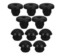 HOMOBABE 10pcs Floor Bottle Jack Plug Rubber Oil Hole Plugs Wide Compatibility Easy to Disassemble Black 0.55x0.55x0.43in for Hydraulic Horizontal Jack