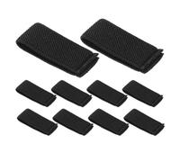HOMOBABE 10pcs Nylon Belt Loop Keepers Belt Retainers Elastic Herringbone Material Secure Grip Easy Upgrade for Men Hiking and Daily Wear