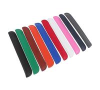 HOMOBABE 10pcs Pu Portable Pen Covers for Electronic Pencil and Pens, Business Style Pencil Protector with Anti-slip Feature, for Office and Travel Use Random Color