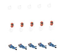 HOMOBABE 10pcs PVC Floating Diver Aquarium Decorations Cartoon Fish Tank Ornaments for Freshwater and Saltwater Easy to Clean Low Maintenance Aquatic Landscape Enhancers