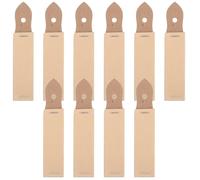 HOMOBABE 10pcs Sandpaper Pencil Pointer Set for Artists with Pencil Erasing Function and Khaki Colour, for Outdoor Sketching and Artistic Scenarios, Refine Intricate Details with Sturdy