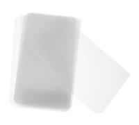 HOMOBABE 10Pcs Transparent A5 Bill Organizer Binder Envelopes Double Hole Binder Pockets for Document and Receipt Storage Thickened Bill Storage Bags for Finance and Expense