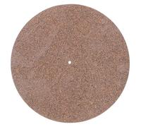 HOMOBABE 12-inch Cork Turntable Record Mat Vinyl Player Pad Shock Absorption Disc Protective Mat No Groove Design for Home and Dj Use