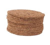 HOMOBABE 12PCS Bird Nest Mat Breathable Coconut Eggs Pad for Pigeon Breeding Durable and Washable Grass Mat for Bird Nests and Egg Protection