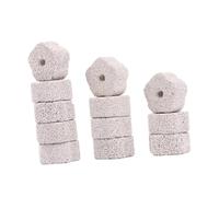 HOMOBABE 12pcs Pet Mineral Chew Stones for Small Animals, Volcanic Rock Teeth Grinding 4x2cm for Hamster Rabbit Guinea Pig Dental Health and Chewing Enrichment
