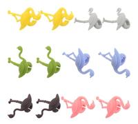 HOMOBABE 12pcs Reusable Silicone Flamingo Wine Glass Charms with Animal Drink Markers Stemware Identifiers for Tropical Party Decor Weddings Bbqs Poolside Holiday Events