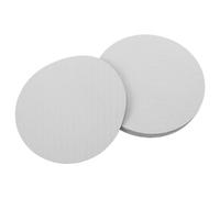 HOMOBABE 12pcs White round Sublimation Mouse Pad Blank for DIY Heat Transfer Printing, 2mm Thick Non-slip Rubber Base with Smooth Precision Surface, for Gaming and Creative Projects