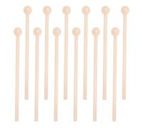 HOMOBABE 12pcs Wooden Mallets Drumsticks Set for Xylophone and Resonator Bell, Comfortable to Grip and Designed to Develop Musical Talent, for Festival and Home Use