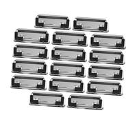 HOMOBABE 18pcs Small Metal Binder Clips for Office and School Use Strong Hold Paper Clips for Document and File Organization Clipboard Accessories